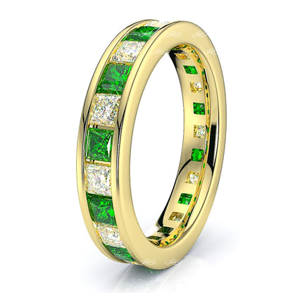 Yellow Diamond and Emerald
