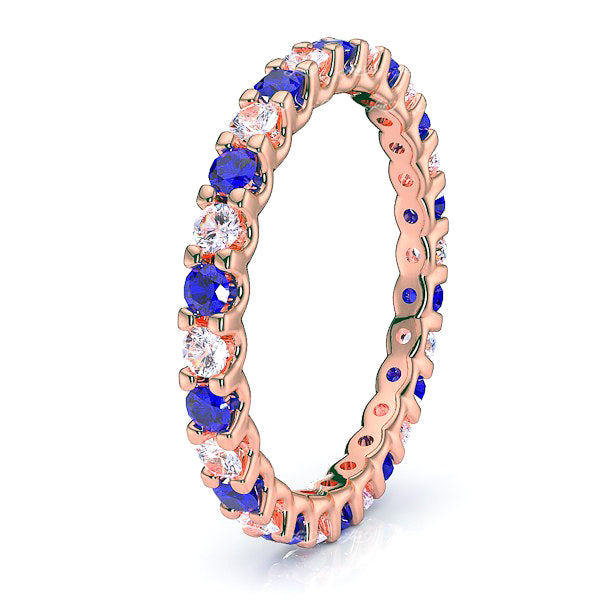 Rose Diamond and Blue Sapphire