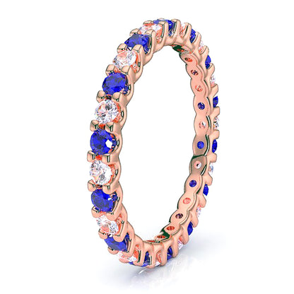 Rose Diamond and Blue Sapphire