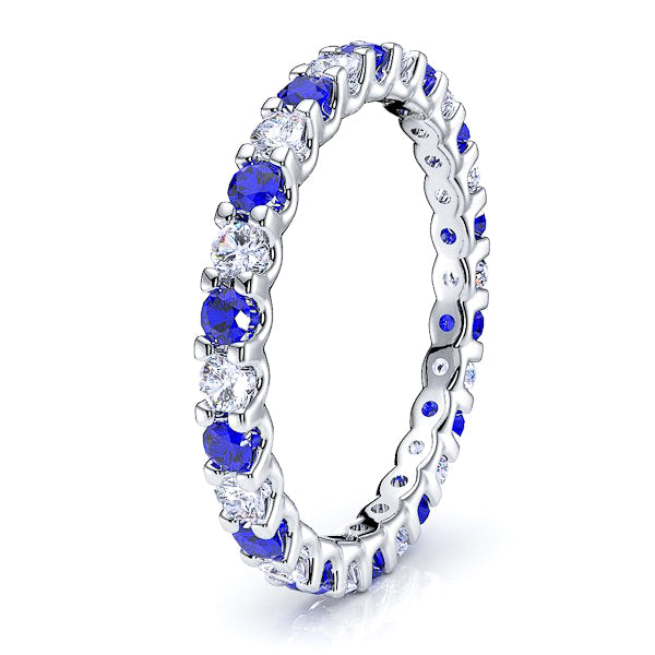 Diamond and Blue Sapphire