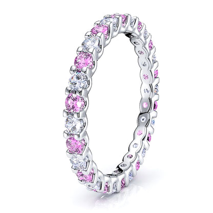 Diamond and Pink Sapphire