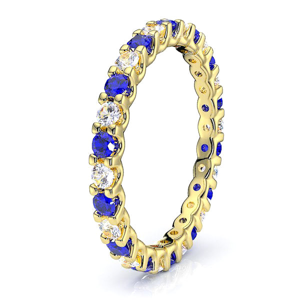 Yellow Diamond and Blue Sapphire