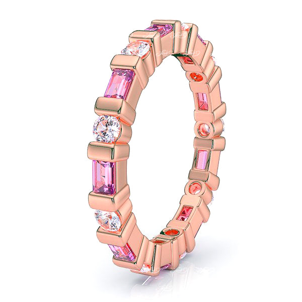 Rose Diamond and Pink Sapphire