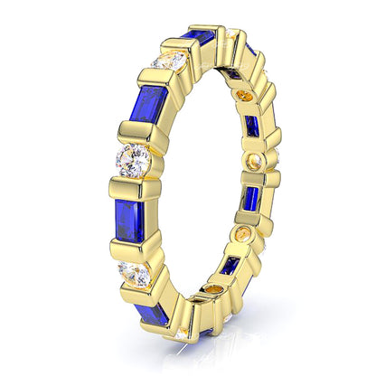 Yellow Diamond and Blue Sapphire
