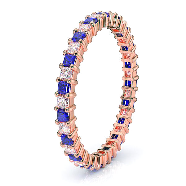 Rose Diamond and Blue Sapphire