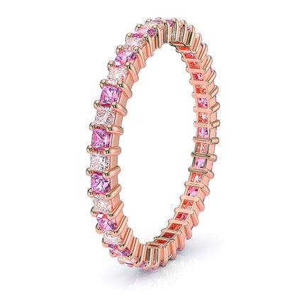 Rose Diamond and Pink Sapphire