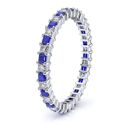 White Diamond and Blue Sapphire