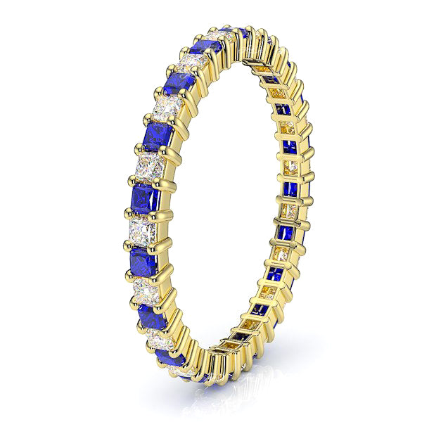 Yellow Diamond and Blue Sapphire