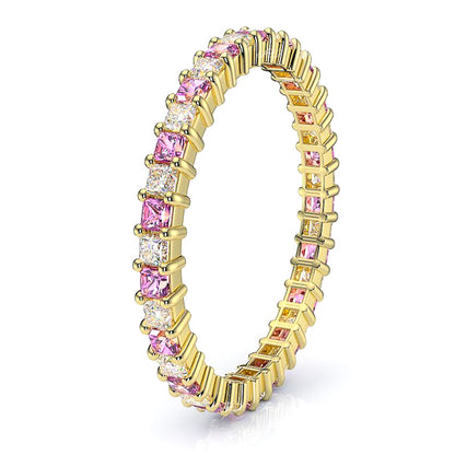 Yellow Diamond and Pink Sapphire