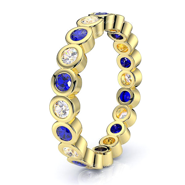 Yellow Diamond and Blue Sapphire