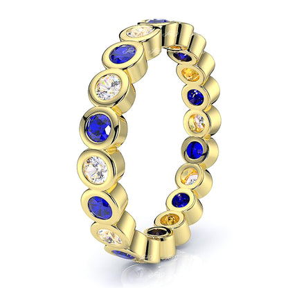Yellow Diamond and Blue Sapphire