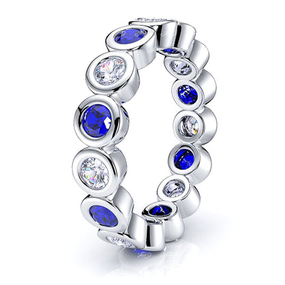 White Diamond and Blue Sapphire
