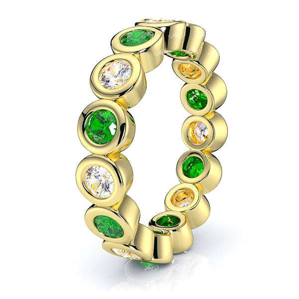 Yellow Diamond and Emerald