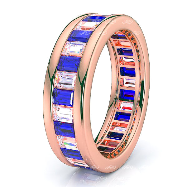 Rose Diamond and Blue Sapphire