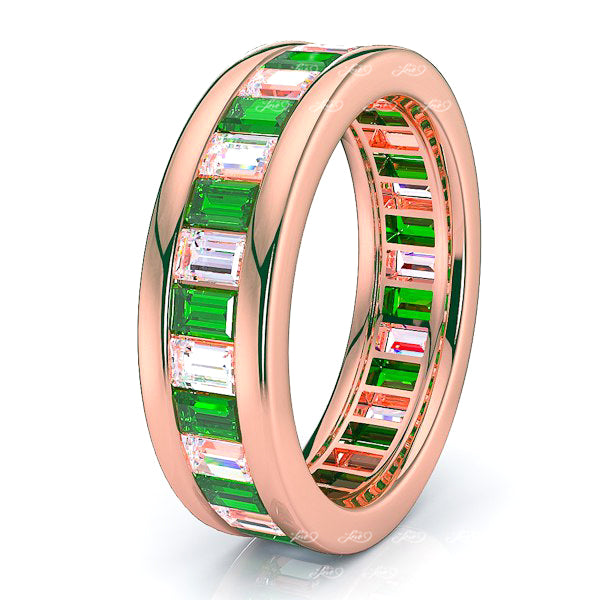 Rose Diamond and Emerald