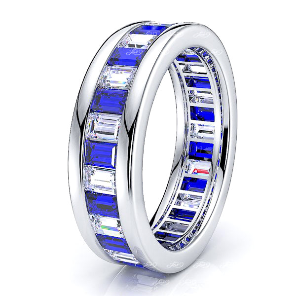 White Diamond and Blue Sapphire