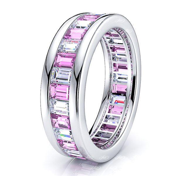 Diamond and Pink Sapphire