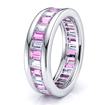 Diamond and Pink Sapphire