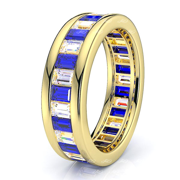 Yellow Diamond and Blue Sapphire
