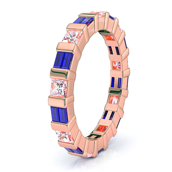 Rose Diamond and Blue Sapphire