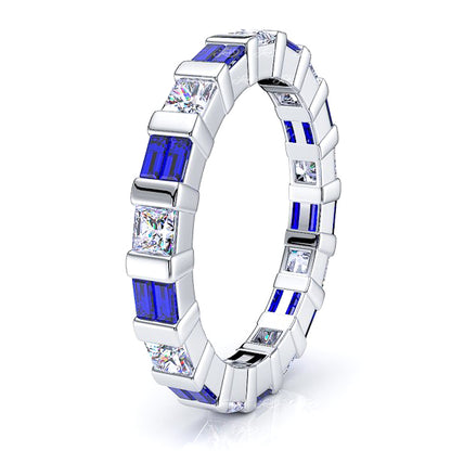 White Diamond and Blue Sapphire