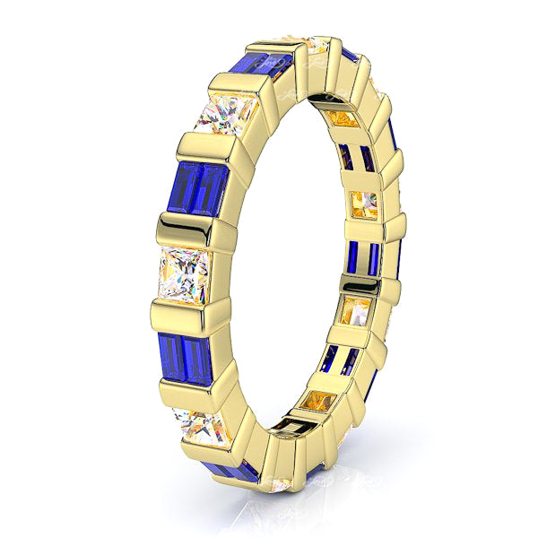 Yellow Diamond and Blue Sapphire