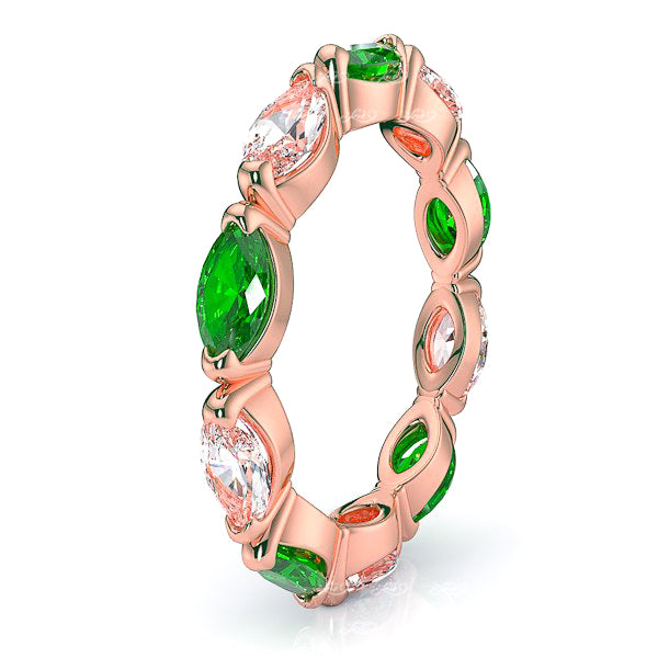 Rose Diamond and Emerald