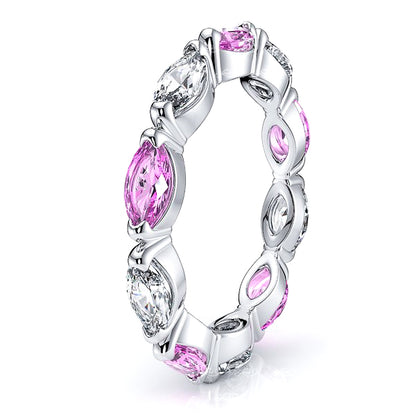 Diamond and Pink Sapphire