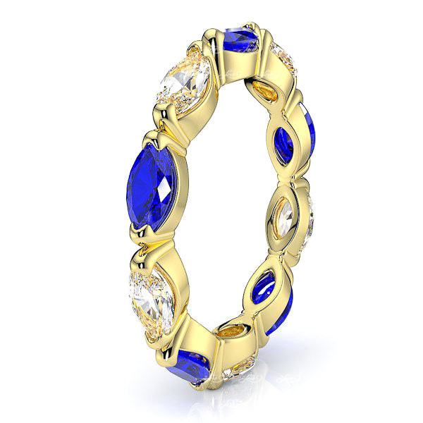 Yellow Diamond and Blue Sapphire