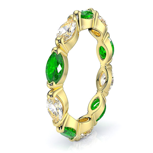 Yellow Diamond and Emerald