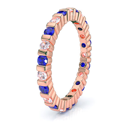 Rose Diamond and Blue Sapphire