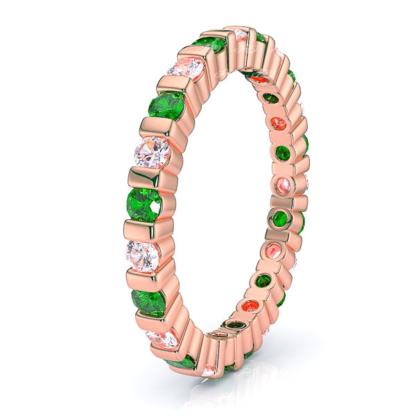 Rose Diamond and Emerald