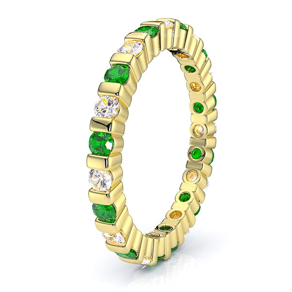 Yellow Diamond and Emerald