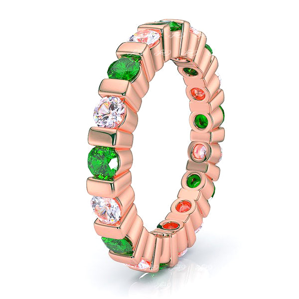 Rose Diamond and Emerald