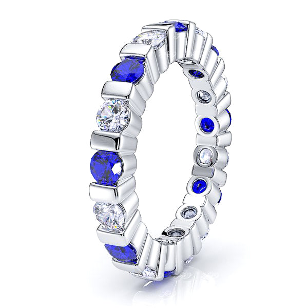 Diamond and Blue Sapphire