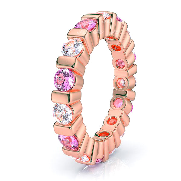 Rose Diamond and Pink Sapphire