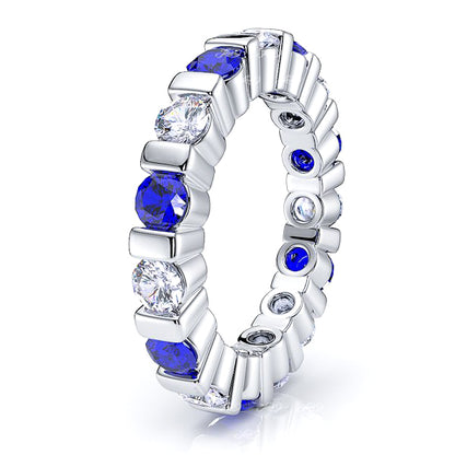 White Diamond and Blue Sapphire