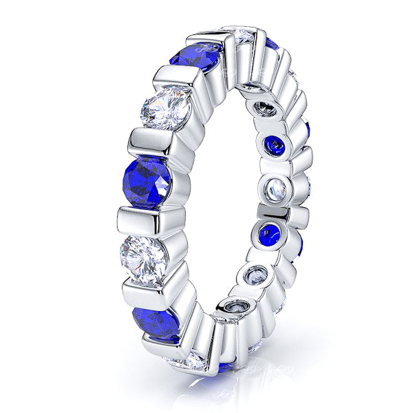 Diamond and Blue Sapphire