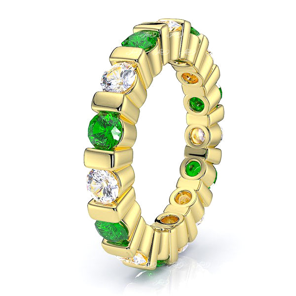 Yellow Diamond and Emerald