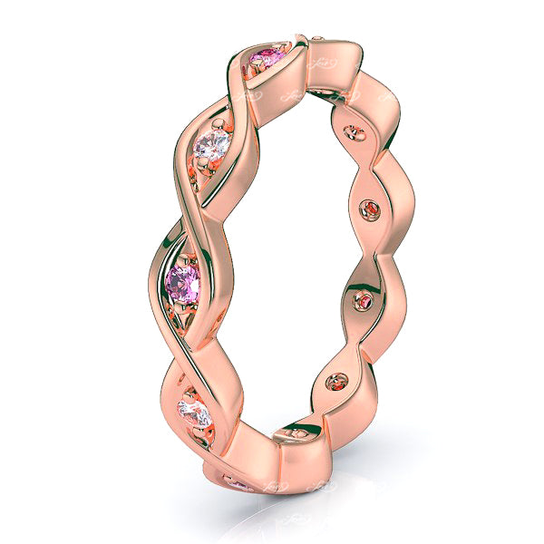 Rose Diamond and Pink Sapphire