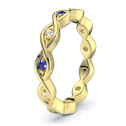 Yellow Diamond and Blue Sapphire