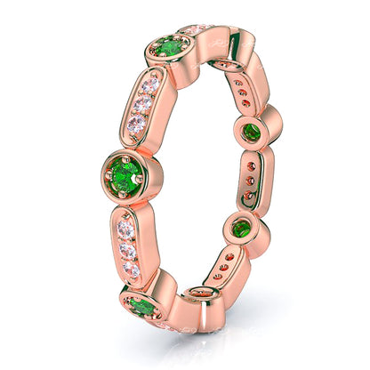 Rose Diamond and Emerald