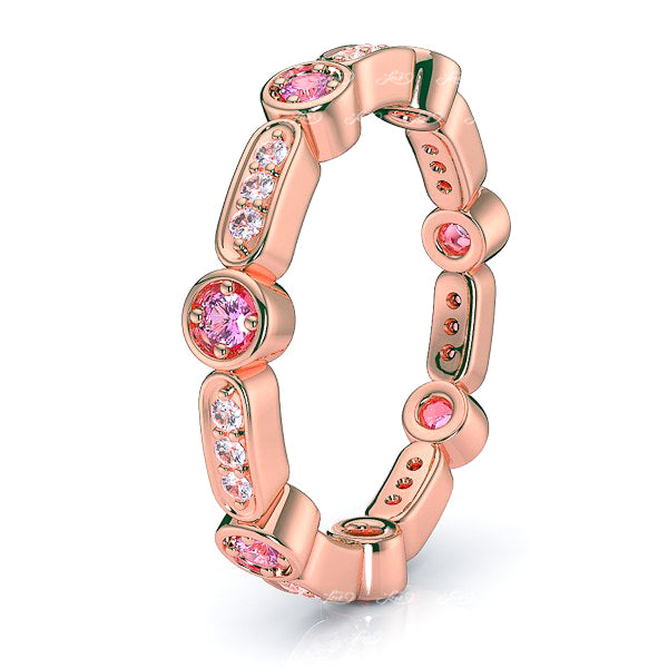 Rose Diamond and Pink Sapphire