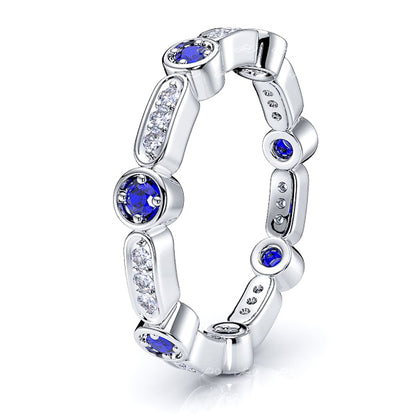 White Diamond and Blue Sapphire