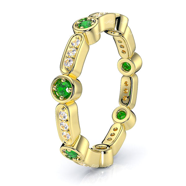 Yellow Diamond and Emerald