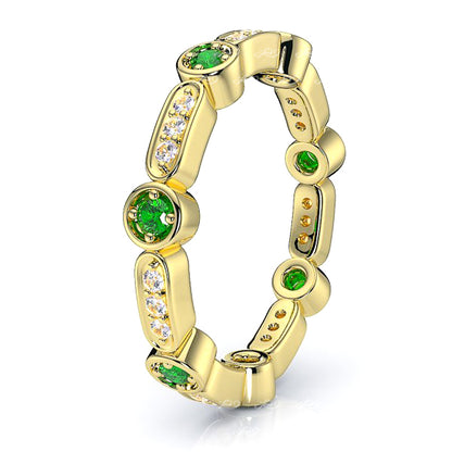 Yellow Diamond and Emerald
