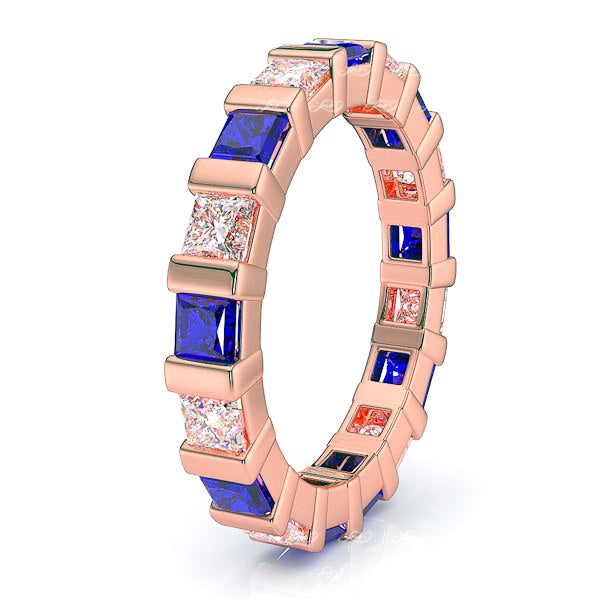 Rose Diamond and Blue Sapphire