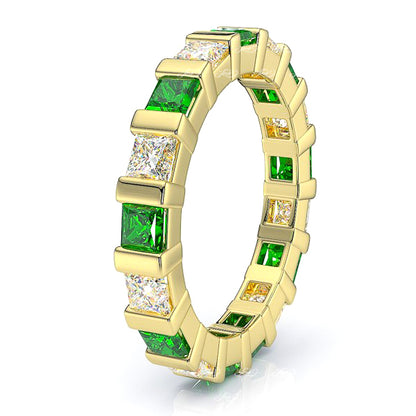 Yellow Diamond and Emerald