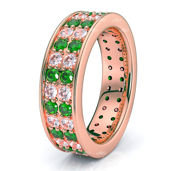 Rose Diamond and Emerald