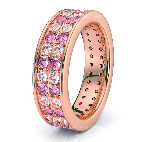 Rose Diamond and Pink Sapphire